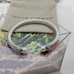David Yurman 7mm pearl bracelet M